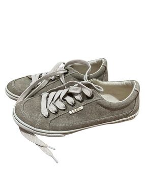 Taos Women’s Moc Star Size 6 Taupe Lace Up Sneakers Missing Insoles